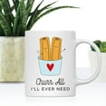 thumbnail image 2 of Koyal Wholesale Funny Food Pun 11oz. Ceramic Coffee Tea Mug, Churr, 2 of 5