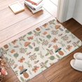 thumbnail image 4 of Yiaed Forest Mushrooms Insects Print Flannel Doormat Mat Outdoor Indoor Door Mats, Non Slip Durable Entrance Rugs for Outside Entry, Porch, Resist Dirt, 16"x24", 4 of 7