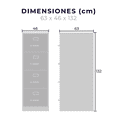 thumbnail image 4 of Archivero Metálico de Oficina Oficio 14118 con 4 Gavetas Beige Mundo In Organizador Archivador, 4 of 8