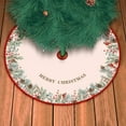 thumbnail image 4 of HBBKVI 36" Christmas Tree Skirt, Christmas Santa Reindeer Snowman Tree Skirt Christmas Party Decorations Velvet Christmas Tree Skirt, 4 of 6