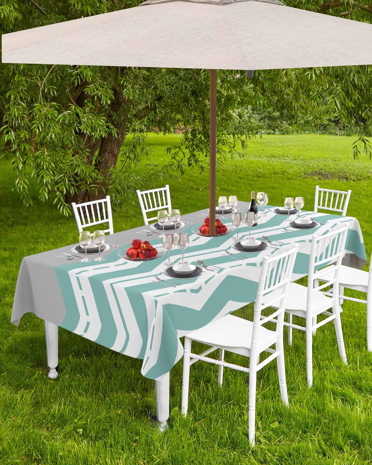 Cló Turquoise Chevron