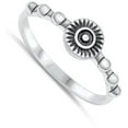 thumbnail image 4 of Oxidized Aztec Sun Burst Primal Ring .925 Sterling Silver Band Jewelry Female Male Unisex Size 6, 4 of 4