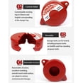 thumbnail image 3 of MYG Verrou de Robinet Extérieur Cylindre de Réservoir Verrou de Robinet de Jardin Outil de Conservation de l'Eau pour la Sécurité Domestique Rouge ABS Double Trou, 3 of 10