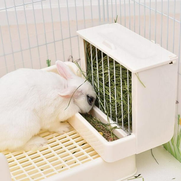 Bunny Hay Feeder In Rabbit Hay Feeder With Litter Box,Wooden