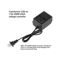 thumbnail image 4 of Injueey Módulo convertidor de voltaje de CC-CC de 220V a 110V, 200W, enchufe de EE. UU., fuente de alimentación de conversión de transmisor Accesorios para electrodomésticos, 4 of 6