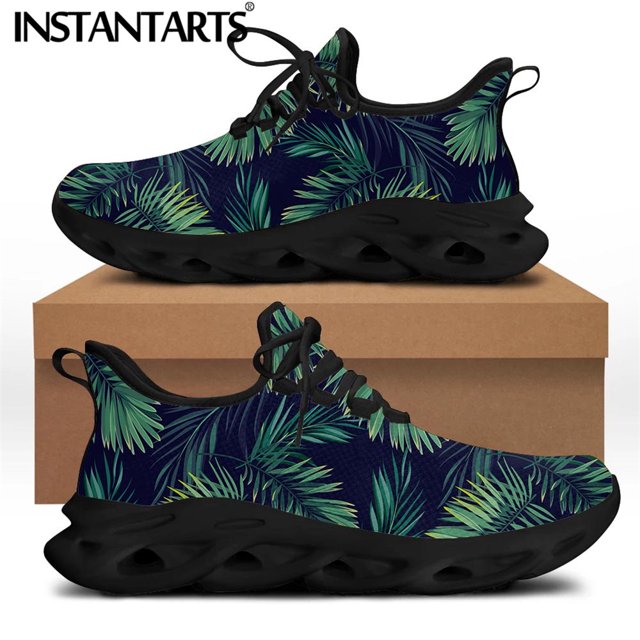 Chaussures à Lacets pour Femmes Design Fleur d'Hibiscus Tropical Décontracté Résistant à l'Usure