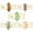 Mix Color, variant on 5pcs Natural Quartz Stone Healing Bracelet Hexagonal Wrapped Stone Bangles-65-70mm-Rose Quartz