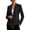 Black, variant on Women's V-Neck Blazer Jacket Tie Front Long Sleeve Winter Coat with Pockets Solid Color Tailored Business Casual Outerwear for Women Office Work