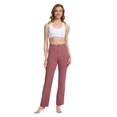 thumbnail image 4 of Pantalones de yoga VIMPEP de pierna recta con bolsillos y cintura alta para mujer, 4 of 6