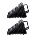 thumbnail image 1 of Wheel Chocks, 2pcs Strong Grip Stackable Tire Chock with Carry Handles for Travel Trailer Campers Truck, 1 of 7
