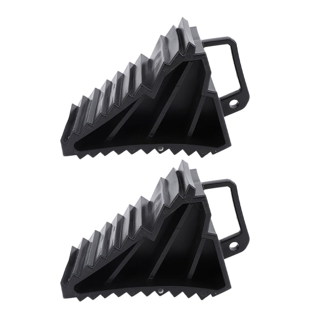 Wheel Chocks, 2pcs Strong Grip Stackable Tire Chock with Carry Handles for Travel Trailer Campers Truck