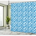 thumbnail image 5 of Ambesonne Cloud Shower Curtain, Clouds Duck Bear and Rabbit, 69"Wx84"L, Blue and White, 5 of 5