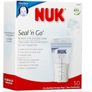 NUK Seal N' Go Breast Milk Storage Bags 50 ea (Pack of 6)