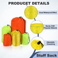 thumbnail image 3 of Bolsa de cordón Uxcell con cierre, saco de cincha y bolsa de ditty duradera y portátil para exteriores 5x10pulgadas y 3Pcs y Amarillo - Ideal para ( Deportes/Excursionismo/Camping/Viajes), 3 of 7