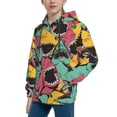 thumbnail image 2 of Kll Unisex Kids Boys Girls Hooded Pocket Pullover Hoodies-Angry Shark Pattern, 2 of 9