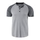 thumbnail image 1 of pstuiky Camisa de manga corta para hombre, Camisa de hombre de color liso, manga corta, con solapa y manga corta ropa de hombre xxl, 1 of 7