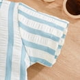 thumbnail image 5 of RMGVDSD Intant Baby Boy Clothes Striped Summer Outfits Short Sleeve Button Down Shirt Tops And Shorts Set 2 Piece Casual Clothing Sets 12-18 Months, 5 of 9