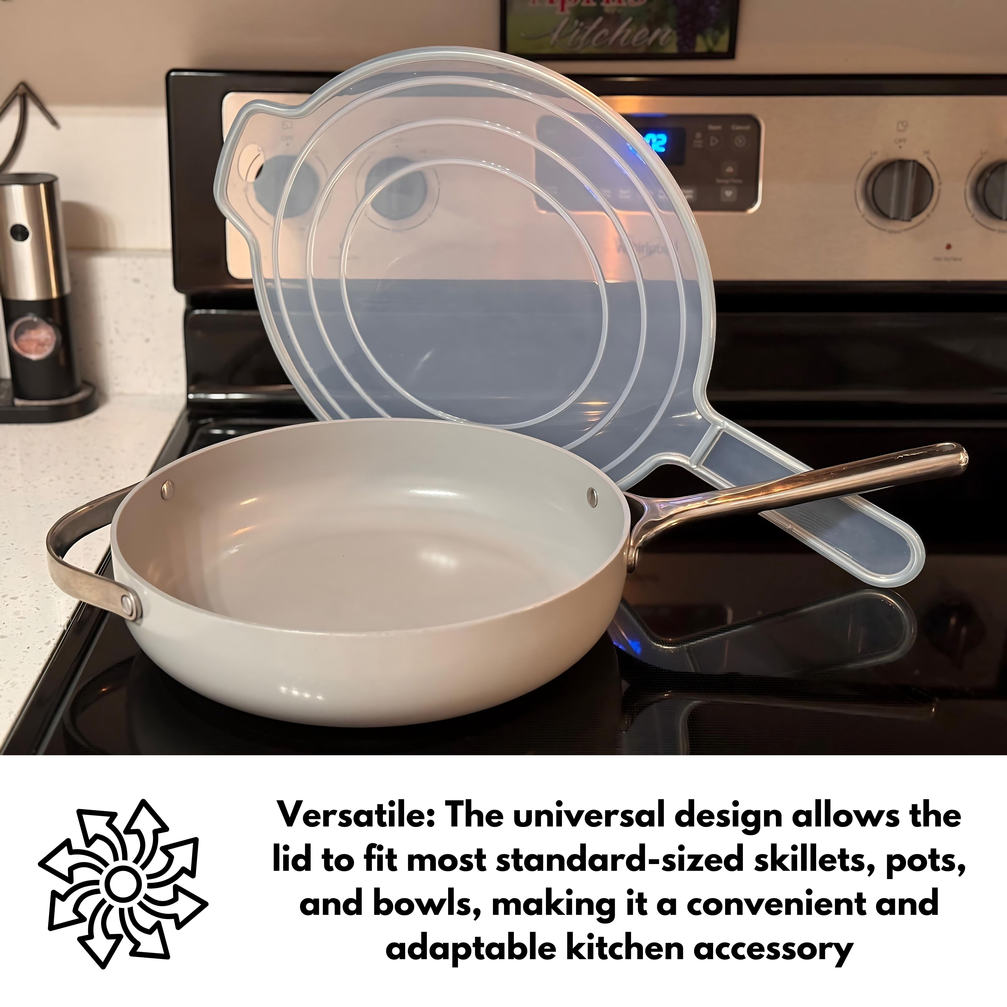 Mainstays Oven Safe Universal Silicone Lid for Pots for 12.8"