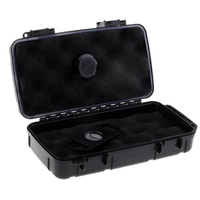 Cigar Case Travel Humidor Case Con Humidificador Y De Cigarros, Caja De Cigarros Liviana Portátil - Grandes Regalos Hugo Humidor de cigarros de viaje