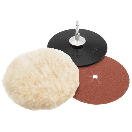 HART 5-inch Polishing and Sanding Wheel Set, Blue