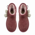 thumbnail image 3 of Kids Winter Snow Boots, Girls Boys Comfy Faux Fur Lined Short Boots Slip On Furry Outdoor Warm Ankle Boot, 3 of 7