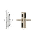 thumbnail image 1 of Tuya App Waterproof Smart Door Lock Aluminum Biometric Lock Fingerprint Door Handle Digital Keyless Lock For Glass Sliding ,More Secure, 1 of 7