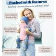 thumbnail image 3 of Lvelia Baby Carrier Newborn to Toddler,4-in-1 Easy to Wear Ergonomic Adjustable Lightweight Infant Carrier,Newborn Baby Carrier for 8-32 lbs,Pink, 3 of 7