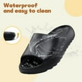 thumbnail image 4 of Kids Cloud Slides Slippers For Girls Boys,Pillow House Slippers Non-Slip Super Soft Quick Drying Shower Cushioned Slides Bathroom Thick Sole Sandals Indoor Outdoor Slippers, 4 of 7