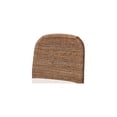 thumbnail image 4 of Seagrass & Acacia Wood Counter Stool - Modern Bohemian Kitchen Bar Height, 4 of 12