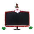 thumbnail image 1 of Shisuyan 25-35inch Screen Desktop Computer Monitor Cover Santa Claus Protector Christmas Decorations Festival Ornament (Red), 1 of 8