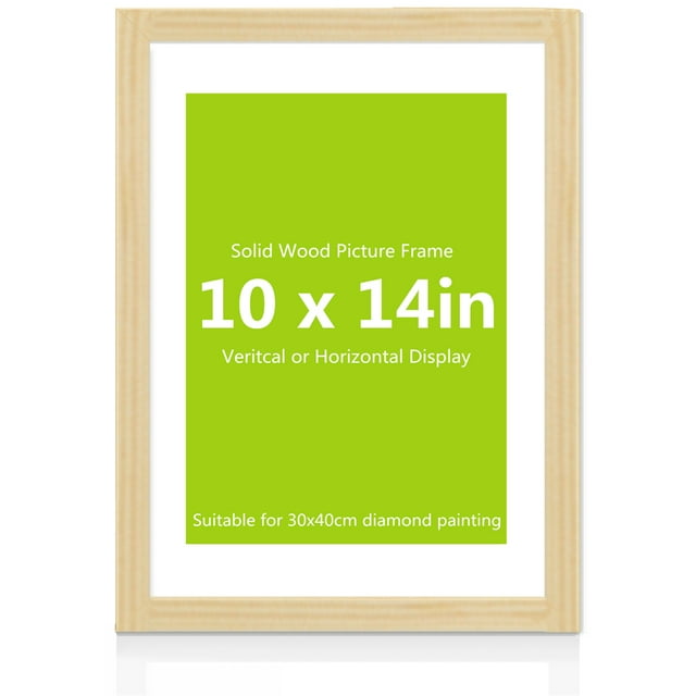 Diamond Painting Wooden Frames, Natural Wood Frames with Plexiglass