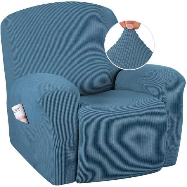 Super Stretch Recliner Couch Covers Chair Cover Form Fitted Non Slip Reclining Slipcovers for Standard Large Recliner, Soft Thick