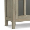 thumbnail image 4 of Simpli Home Artisan SOLID WOOD 30" Wd. Contemporary Low Storage Cabinet in Distressed Grey, 4 of 12