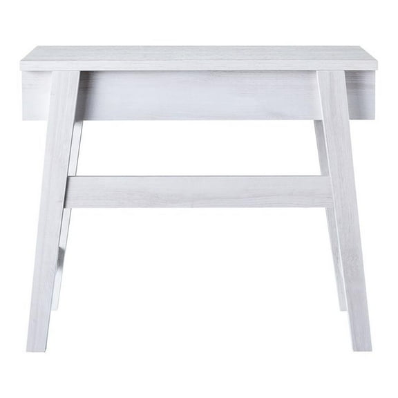 Bowery Hill Modern Wood Lift-Top Console Table in White Oak
