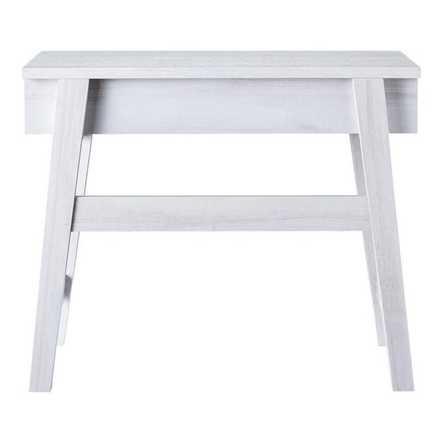 Bowery Hill Table Console Moderne en Bois à Plateau Relevable en Chêne Blanc