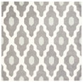 thumbnail image 2 of SAFAVIEH Chatham Wystan Geometric Wool Area Rug, Ivory/Dark Gray, 5' x 5' Square, 2 of 11