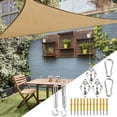 thumbnail image 3 of Shade Sail Hardware, Sun Shade Mounting Hardware, Stainless Steel Sail Mounting Kit, Outdoor Canopy Supplies, Awning Attachment Set, Shade Accessories for Patio Lawn, 3 of 5