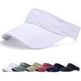 thumbnail image 2 of Gorra blanca ajustable con visera para el sol, visera de Golf Unisex, gorra con protección solar para tenis, gorra deportiva para mujer, ciclismo, pesca, correr y hombre, 2 of 5