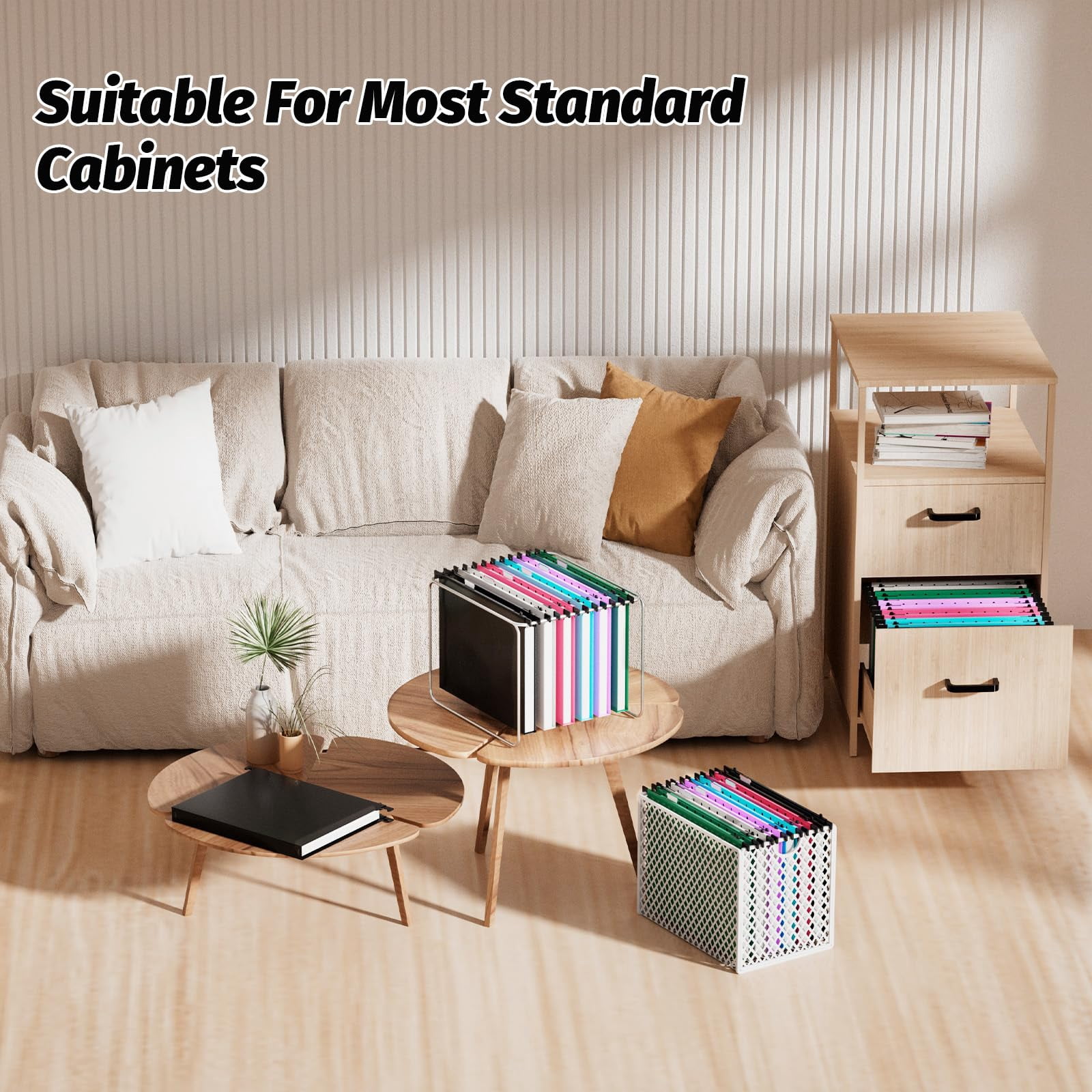 Extra Capacity Plastic Hanging File Folders 12 Pack Reinforced Hang Folder Heavy Duty 1 Inch Expansion Filing Cabinet Letter Size For Bulk Files/medical Charts (no Sealed  Assorted Colors)