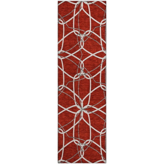 Dalyn Rugs Premium Machine Washable Mayfield AMF950 Red 2'3" x 7'6" Runner Rug