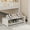 White, variant on 2-Tier Shoe Rack, 22×8×8 in Slim Storage Shelf, Under-Bed Shoe Storage Bench, Heavy-Duty 44 lb Load, Pull-Out Organizer for Dorm, Closet, Entryway, Front Door