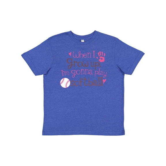 Inktastic Future Softball Player Girls Youth T-Shirt