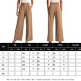 thumbnail image 2 of Pantalones Pantalones elegantes para mujer, pantalones informales de talle alto, bolsillos, pantalones de verano, atuendo diario Cgtredaw Caqui T S para Mujer, 2 of 8