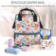 thumbnail image 5 of Fotbe Floral Ditsy Mochila Maternidad - Lona de Sarga Impermeable, Mochila de Pañales de Gran Capacidad con Múltiples Bolsillos y Correas Ajustables, 5 of 6