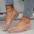 thumbnail image 1 of MKLEKYY Sandalias de Plástico para Mujer, Zapatos Casuales de Moda, Nuevo Patrón, Color Sólido, Cuña Hueca, Cómodas y Sin Sandalias, 1 of 4