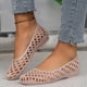 thumbnail image 1 of MKLEKYY Sandalias de Plástico para Mujer, Zapatos Casuales de Moda, Nuevo Patrón, Color Sólido, Cuña Hueca, Cómodas y Sin Sandalias, 1 of 4