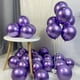 thumbnail image 4 of 20/50/100 Uds Globos metálicos Metal cromo plata Globos grises para fiesta Baby Shower decoración de boda decoración de Año Nuevo Globos, 4 of 6