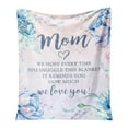 thumbnail image 1 of Heartfelt Birthday Blanket For Expression From Son To Mom Keepsake Throw, 1 of 6