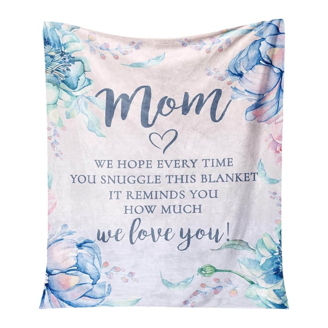 Heartfelt Birthday Blanket For Expression From Son To Mom Keepsake Throw