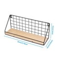 thumbnail image 3 of Yuarrent Estante de pared sin agujeros Estante de almacenamiento retro Estantes flotantes montados en la pared Estante de metal rústico Almacenamiento y organización del hogar Numero 5 Yuarrent HA025229-05, 3 of 6